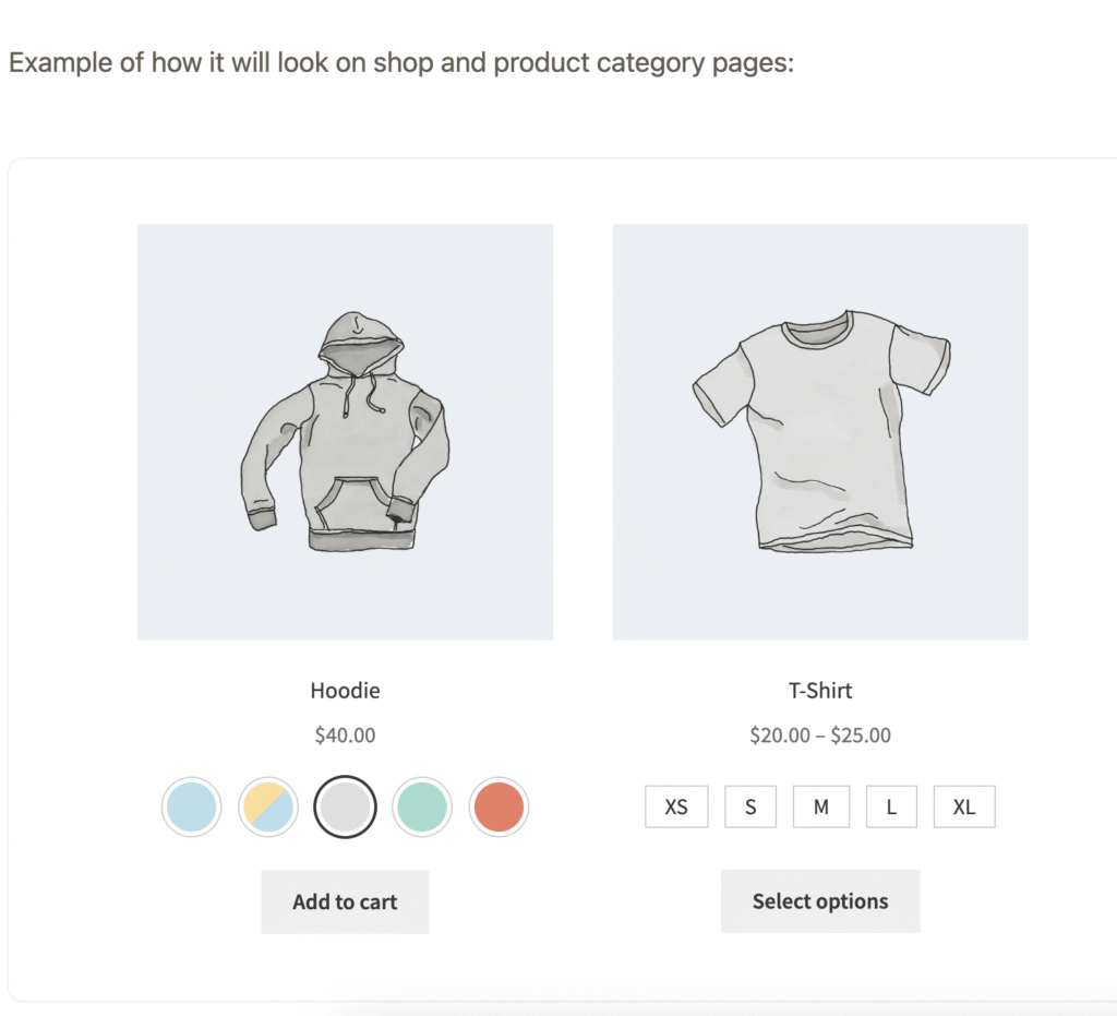 Simple Variation Swatches for WooCommerce